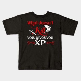 Roleplayer experience points funny saying RPG Kids T-Shirt